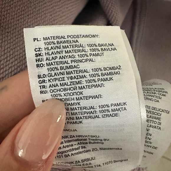 Adidas Lavender Purple Velour Trefoil Logo Graphic Crewneck Pullover Sweatshirt - Picture 4 of 7